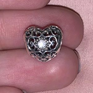 Beautiful Pandora Heart Charm